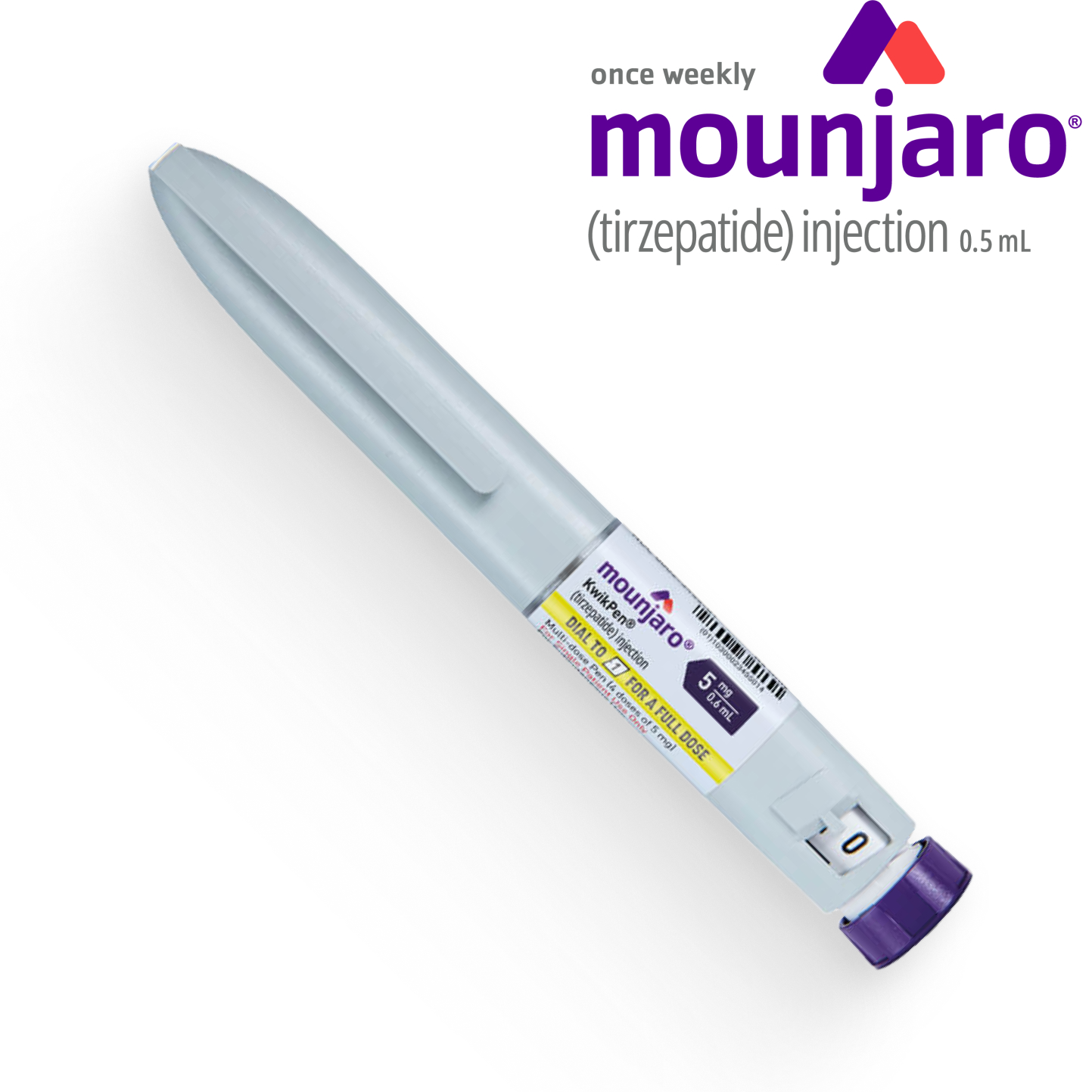 Mounjaro KwikPen, tirzepatide injection by Eli Lilly